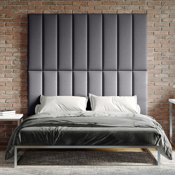Latitude Run® Panelist Modern Padded Headboard Set of Wall Mounted